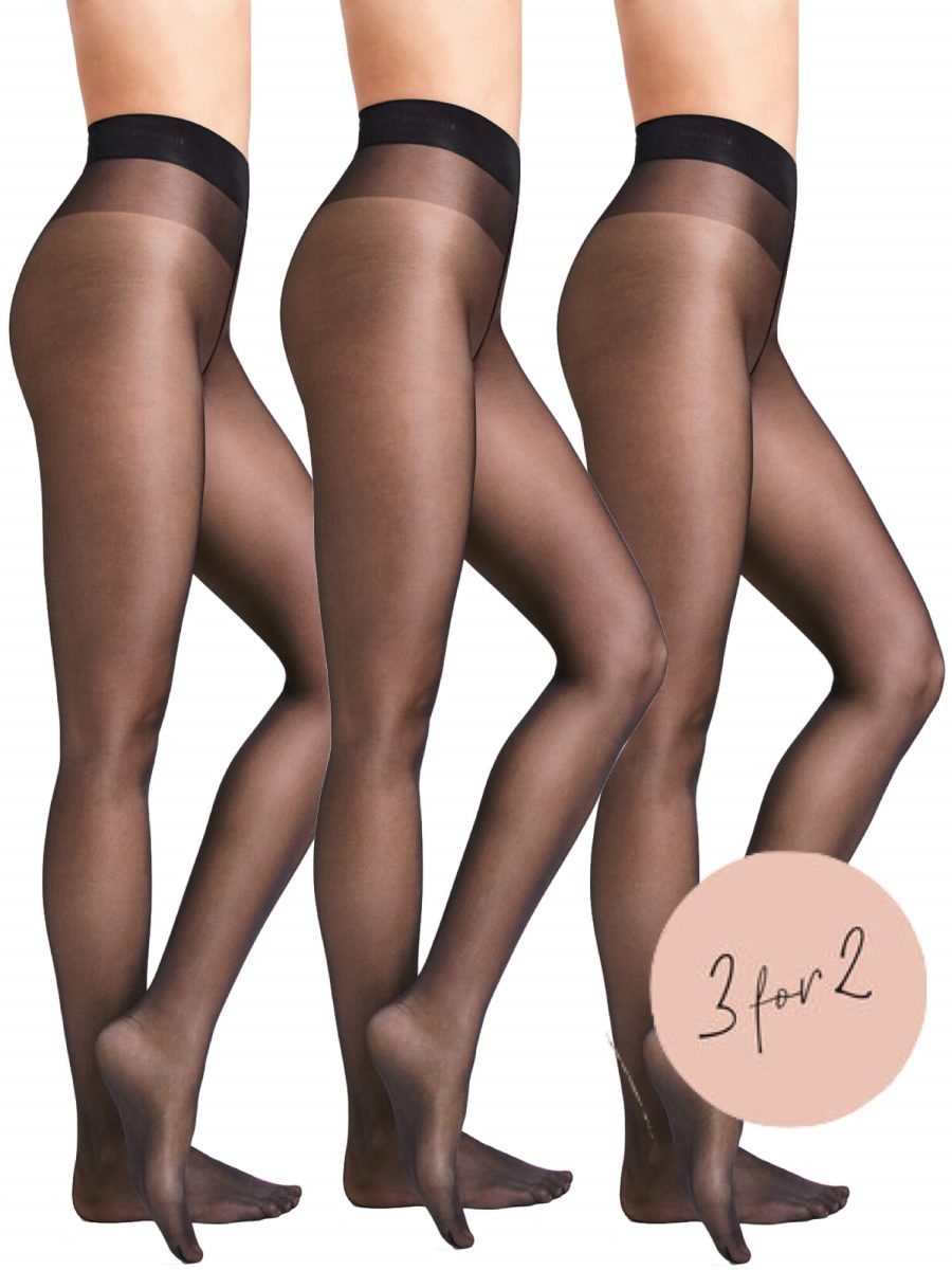 Wolford satin touch 20 comfort tights, sort 1 p